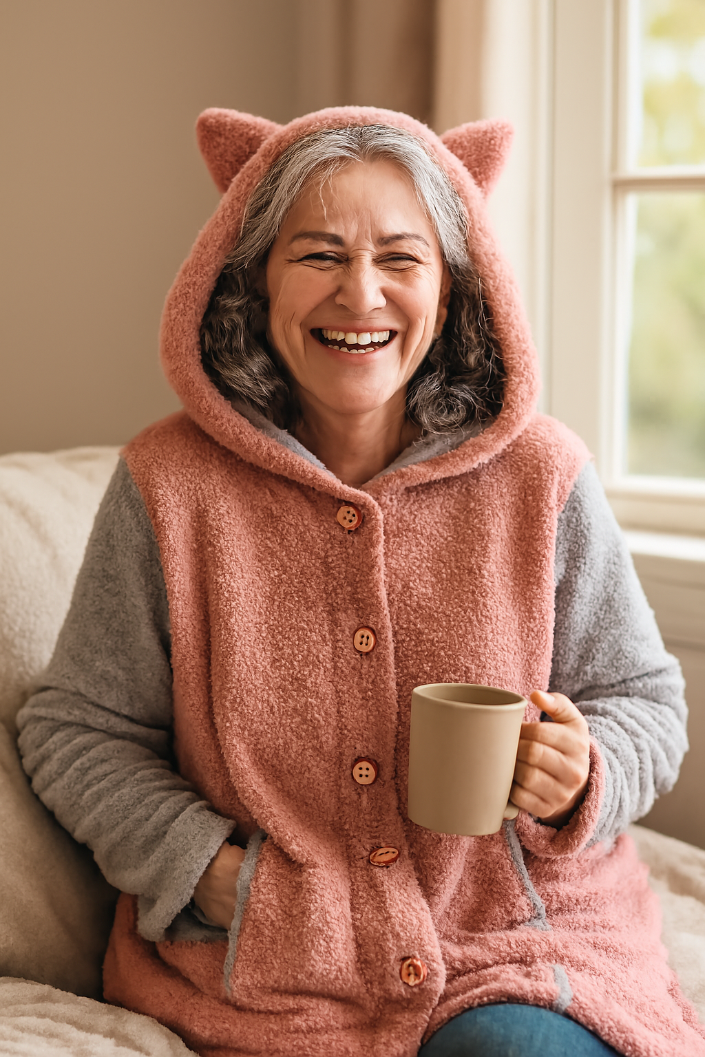Olivia | Cozy Cat Ear Hoodie - Elegant Comfort for Autumn &amp; Winter