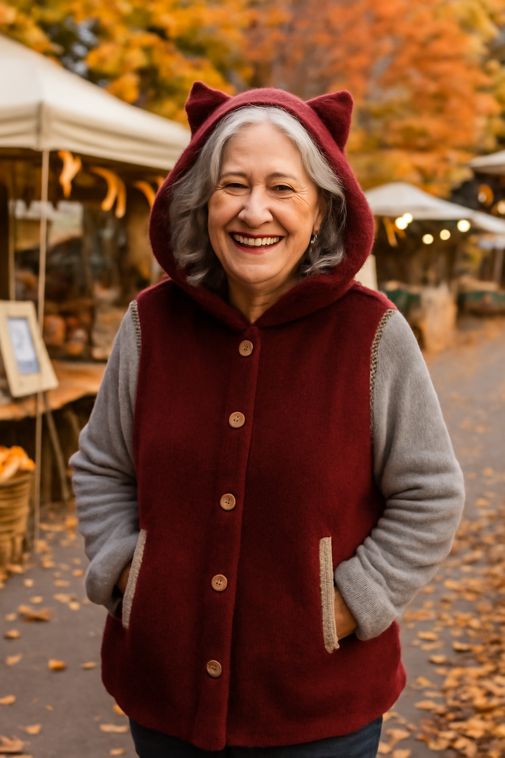 Olivia | Cozy Cat Ear Hoodie - Elegant Comfort for Autumn &amp; Winter