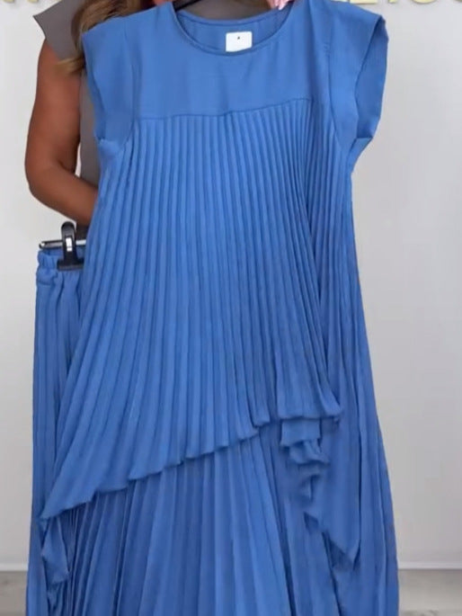 Sherry™ Pleated Midi Top &amp; Wide-Leg Pants Set