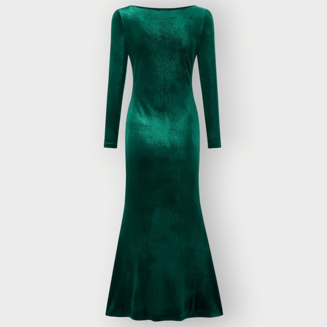Kryenna | Luxe Evening Silhouette Velvet Gown