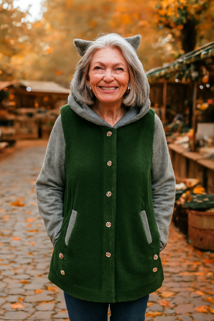 Olivia | Cozy Cat Ear Hoodie - Elegant Comfort for Autumn &amp; Winter