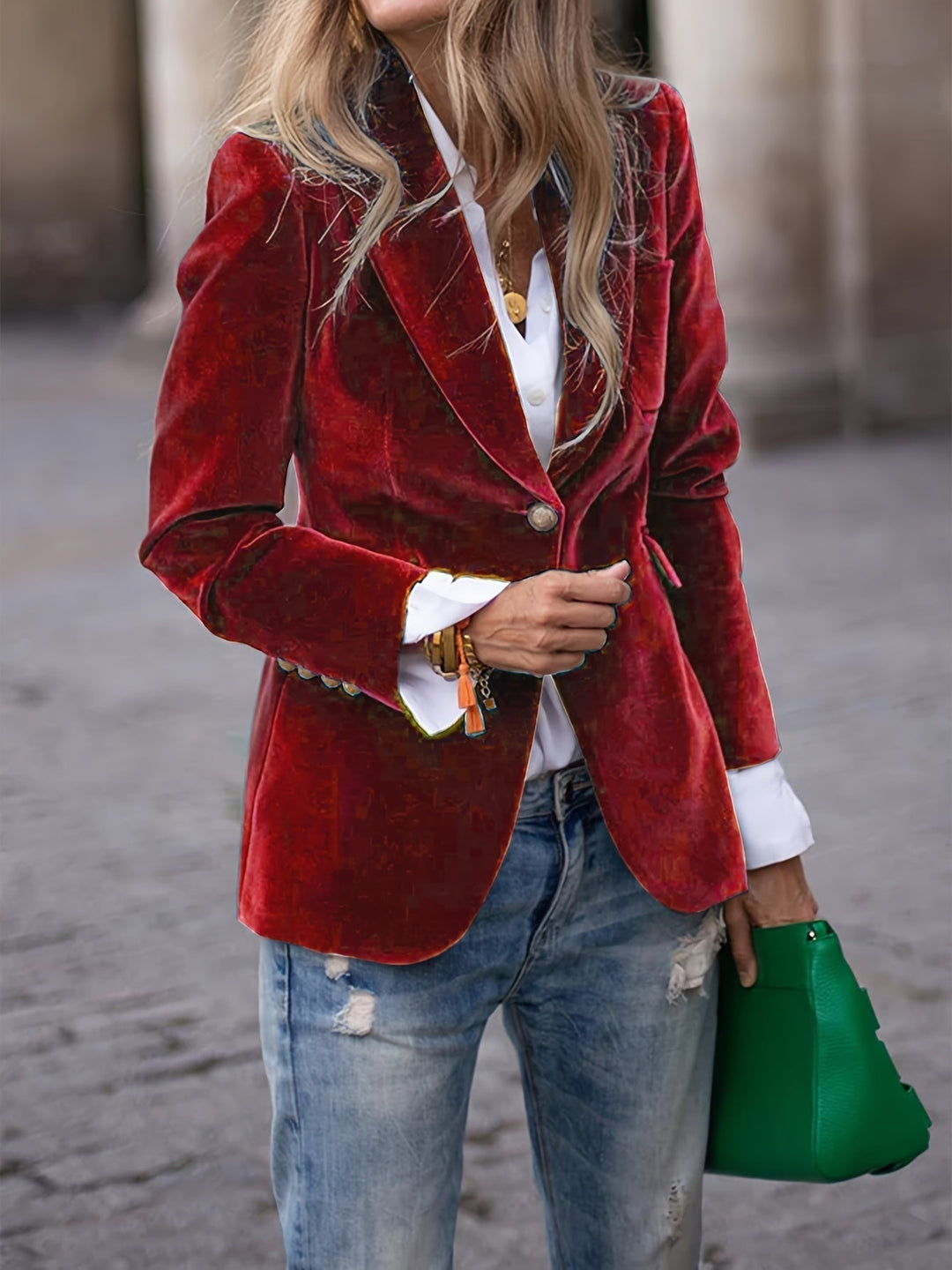 Elena | Velvet Blazer – Confidence, Comfort &amp; Timeless Class