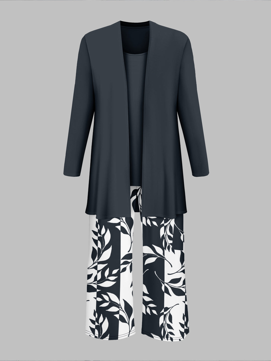 Chloe™ | Casual Leaf Print three Piece Set