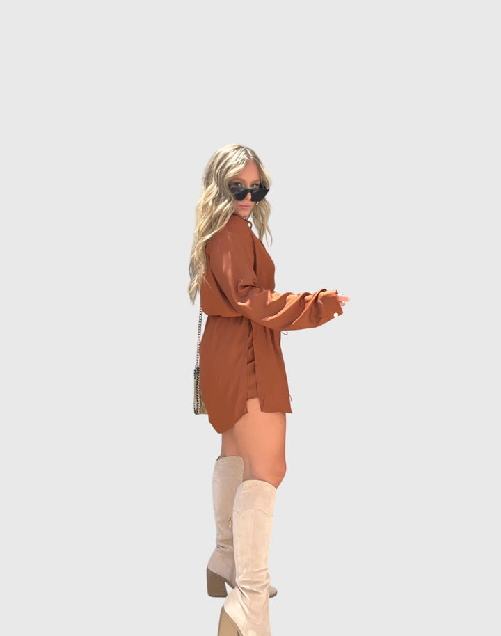 Annie | Elegant Romper Dress