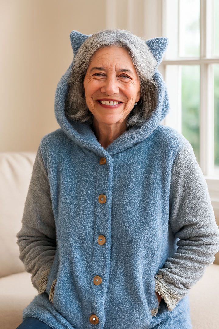 Olivia | Cozy Cat Ear Hoodie - Elegant Comfort for Autumn &amp; Winter
