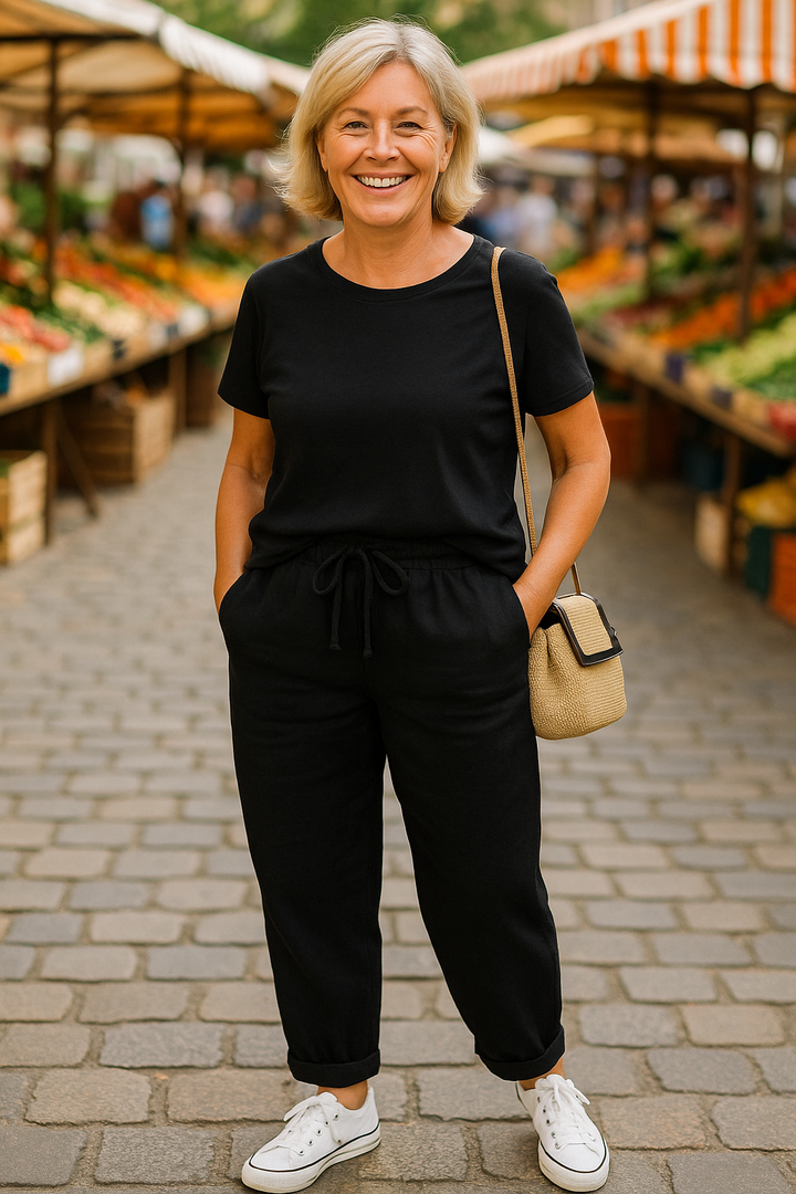 Thea | Comfort Linen Pants - Cool &amp; Comfortable