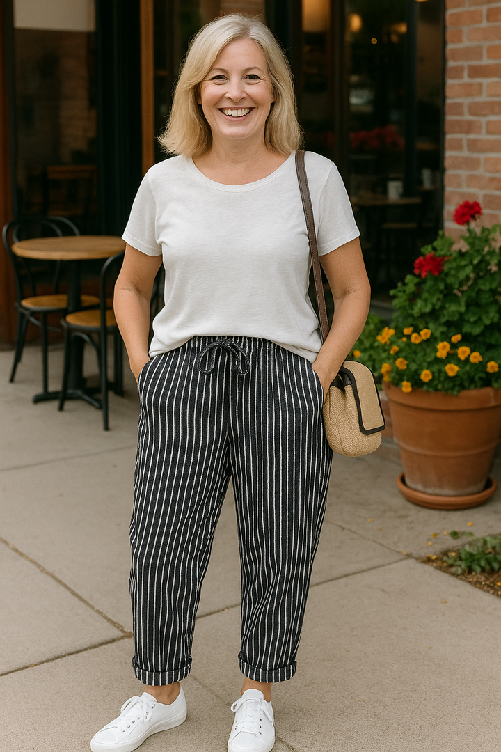 Thea | Comfort Linen Pants - Cool &amp; Comfortable