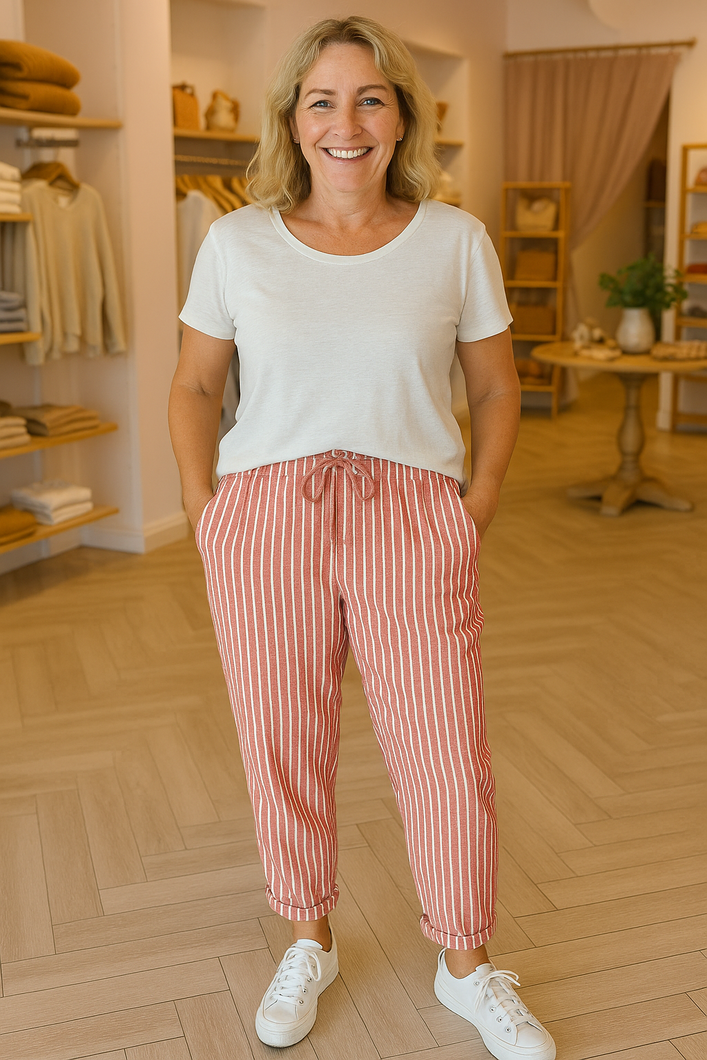 Thea | Comfort Linen Pants - Cool &amp; Comfortable