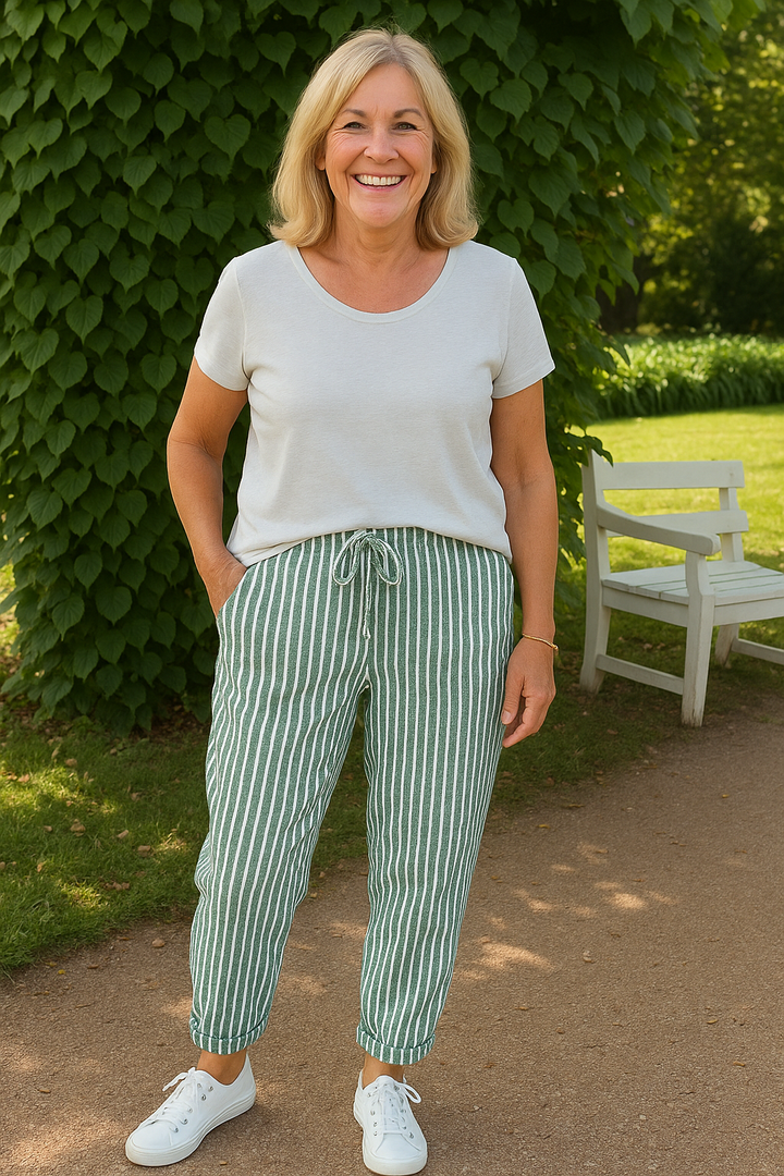 Thea | Comfort Linen Pants - Cool &amp; Comfortable