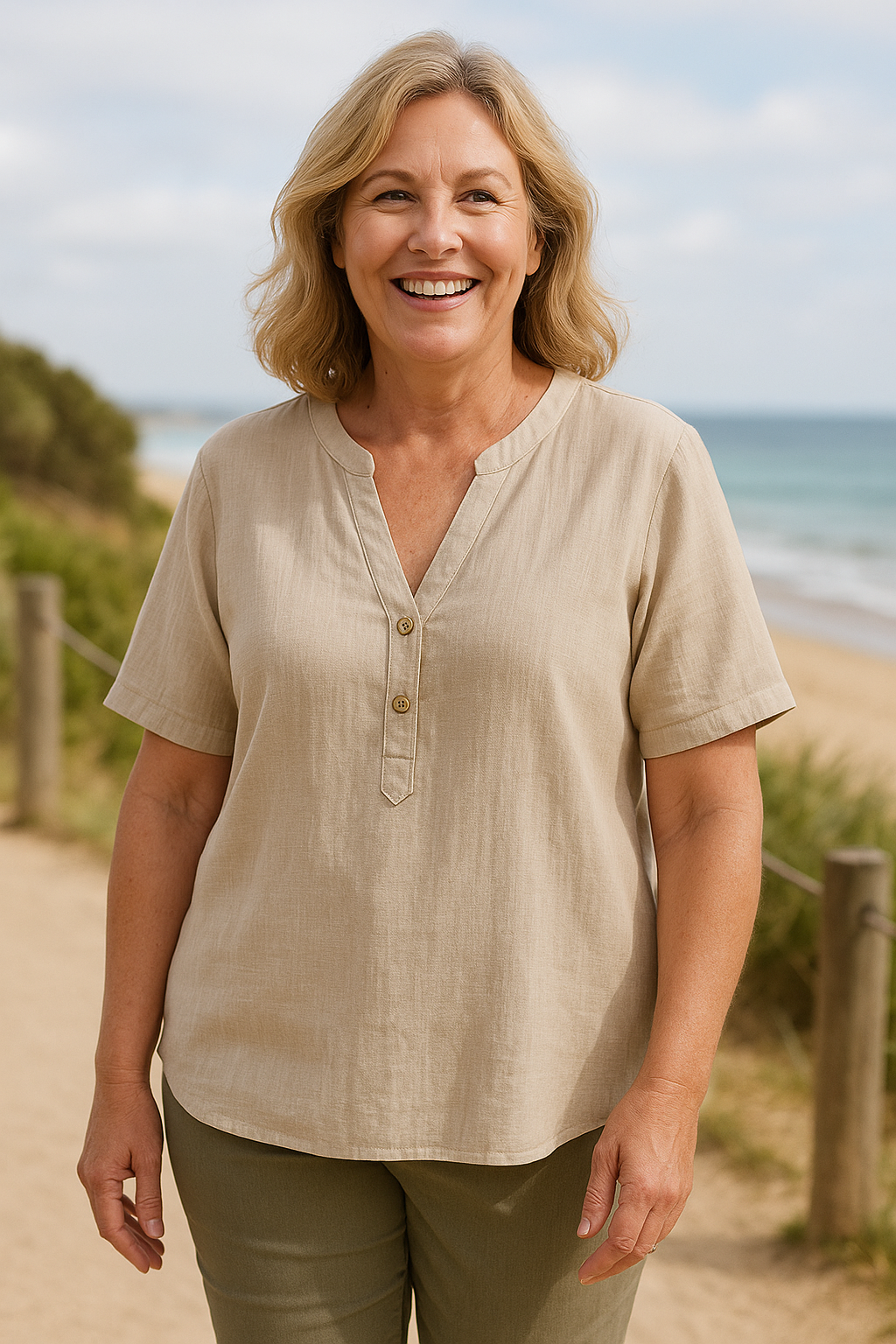 Melora | Comfort Flow Blouse – Light, Flattering &amp; Effortless