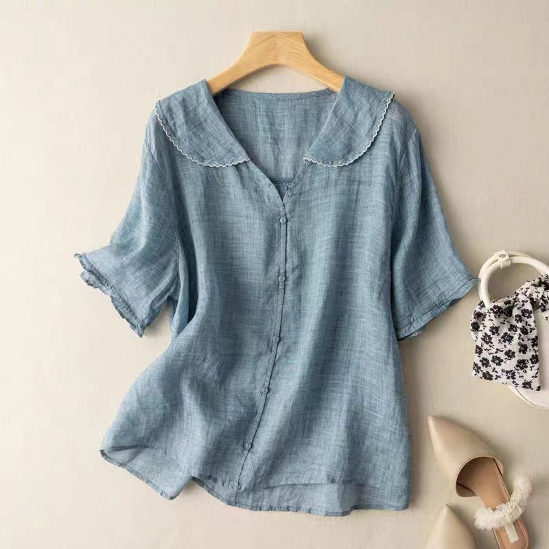 Adele | Casual Button-Down Blouse