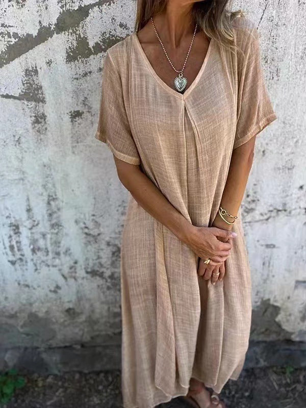 Ria™ | Comfortable Dress with V-Neck