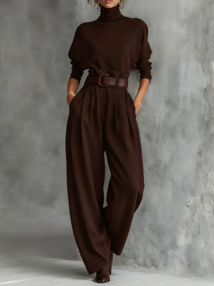 Jessica™ Elegant Top &amp; Straight-Leg Pants Set
