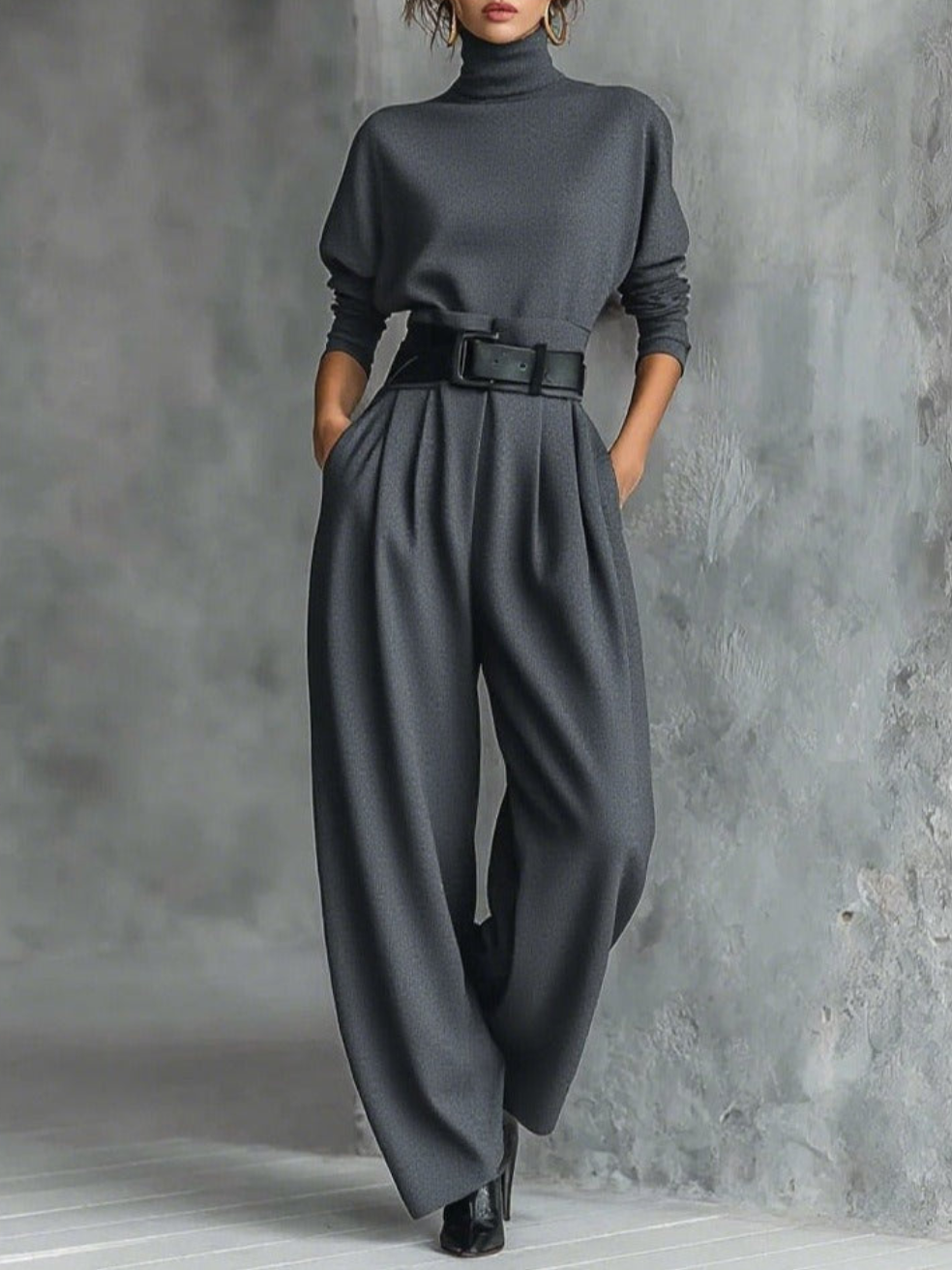 Jessica™ Elegant Top &amp; Straight-Leg Pants Set