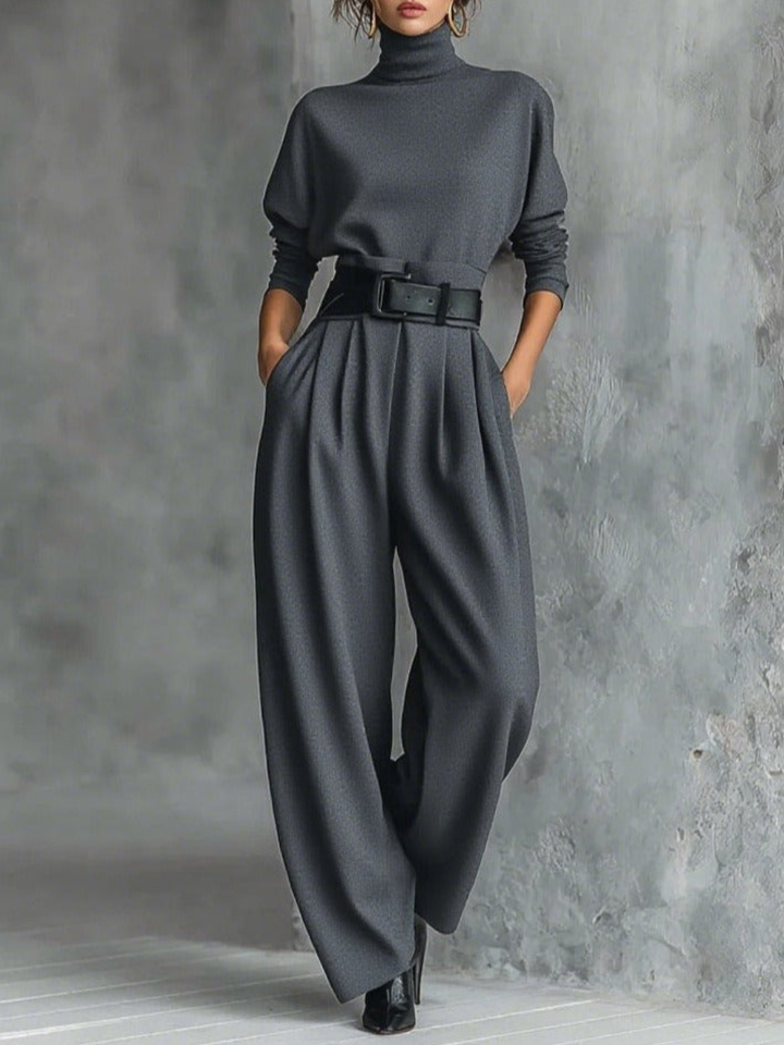 Jessica™ Elegant Top &amp; Straight-Leg Pants Set