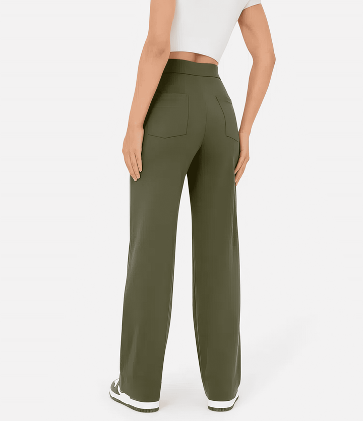 Marjorie | High-Waist Stretch &amp; No-Pill Trouser – Timeless Confidence