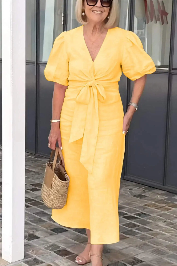 Daria | Soft Confidence Midi Dress – Elegance You Can Feel