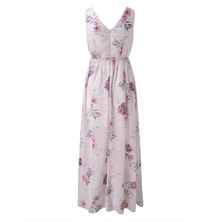 Blanca | Stylish Floral High-Slit Maxi Dress