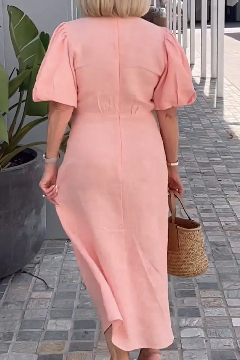 Daria | Soft Confidence Midi Dress – Elegance You Can Feel