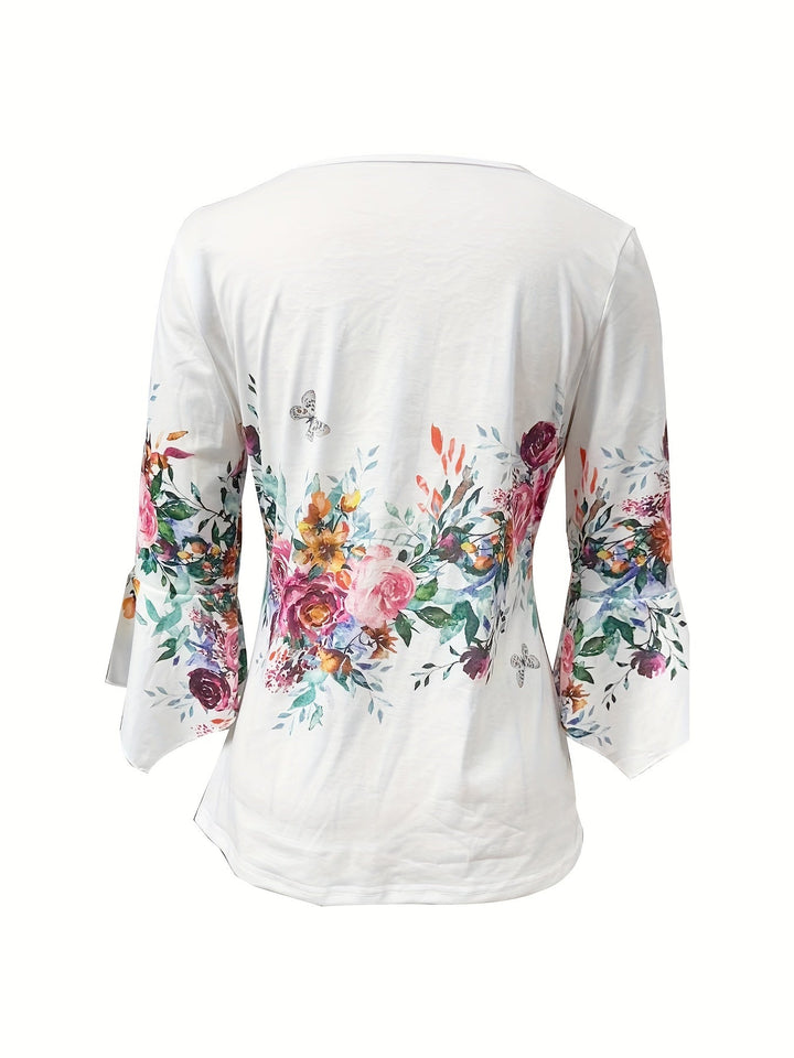 Janet Elegance Bloom Tunic