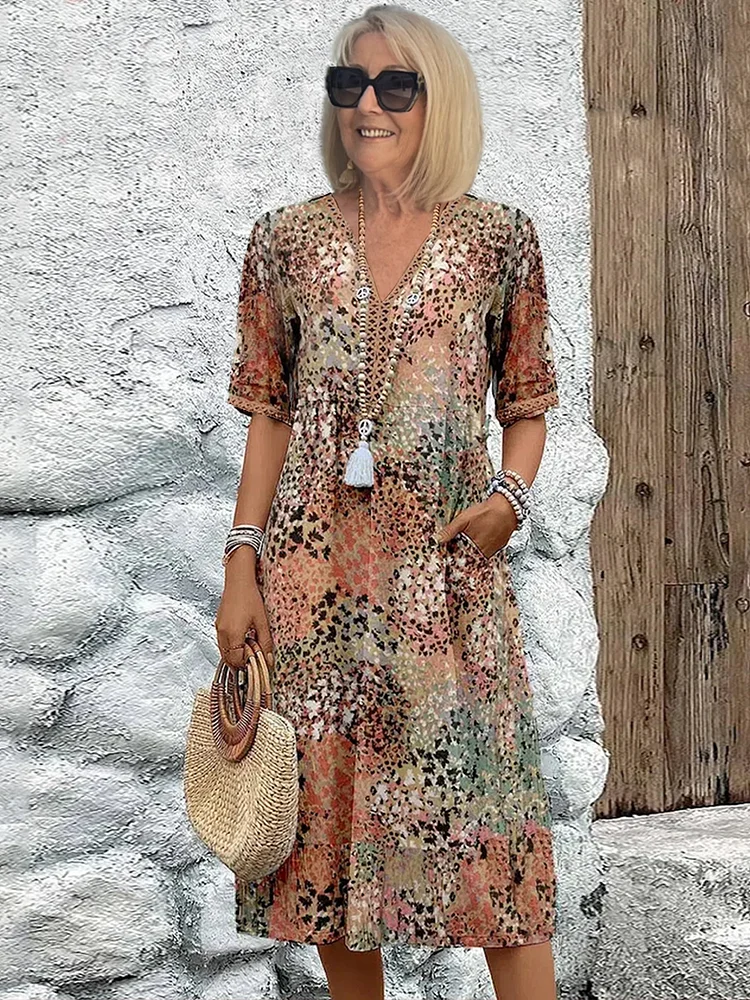 Rachel | Vibrant Midi Dress