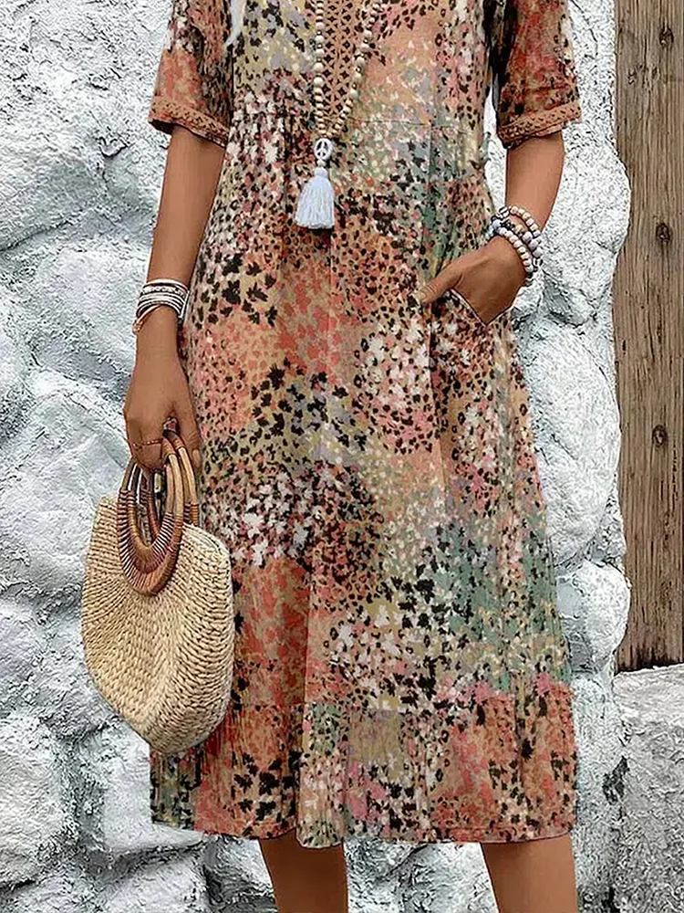 Rachel | Vibrant Midi Dress
