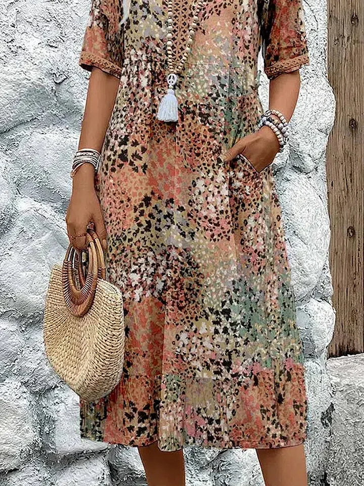 Rachel | Vibrant Midi Dress