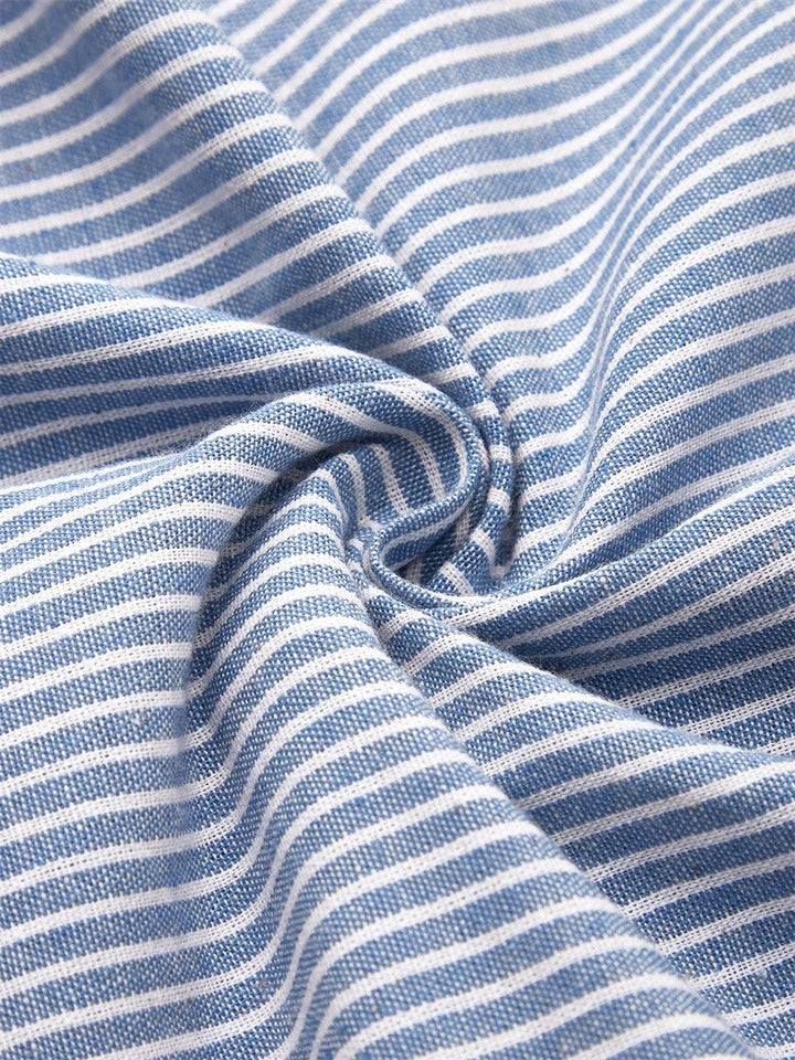 Louise | Striped Midi Dress – Effortless Comfort, Everyday Confidence