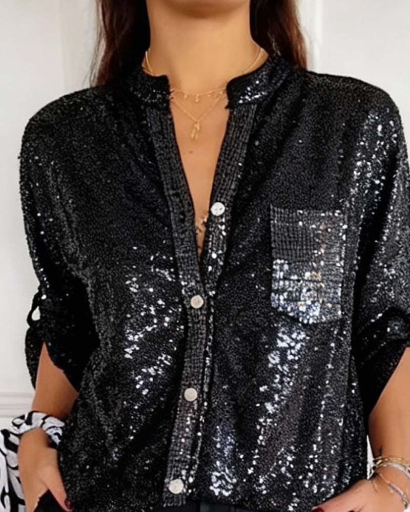 Stylish Solid Color Shirt with Pocket