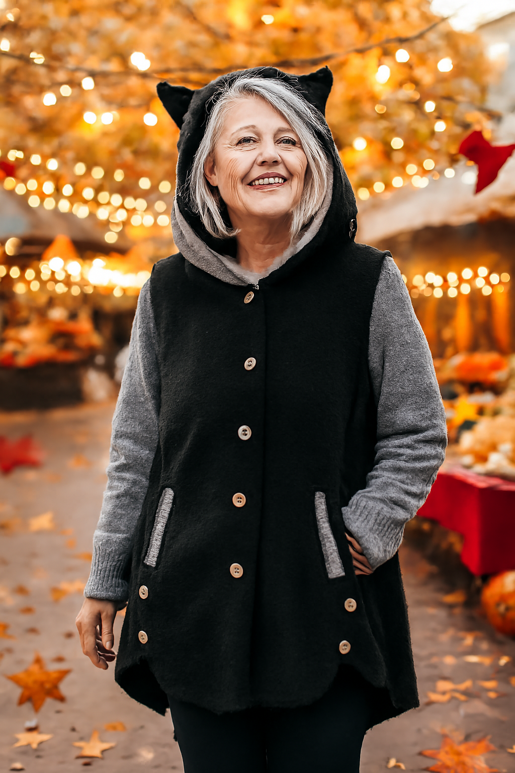 Olivia | Cozy Cat Ear Hoodie - Elegant Comfort for Autumn &amp; Winter