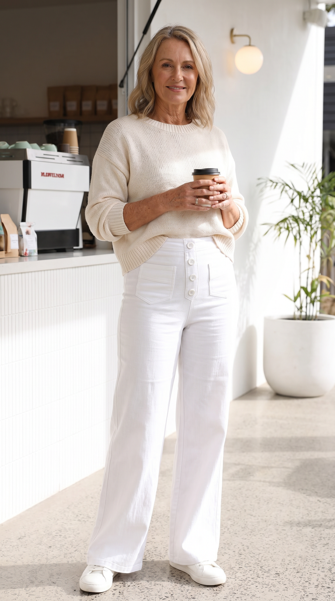 Marjorie | High-Waist Stretch &amp; No-Pill Trouser – Timeless Confidence