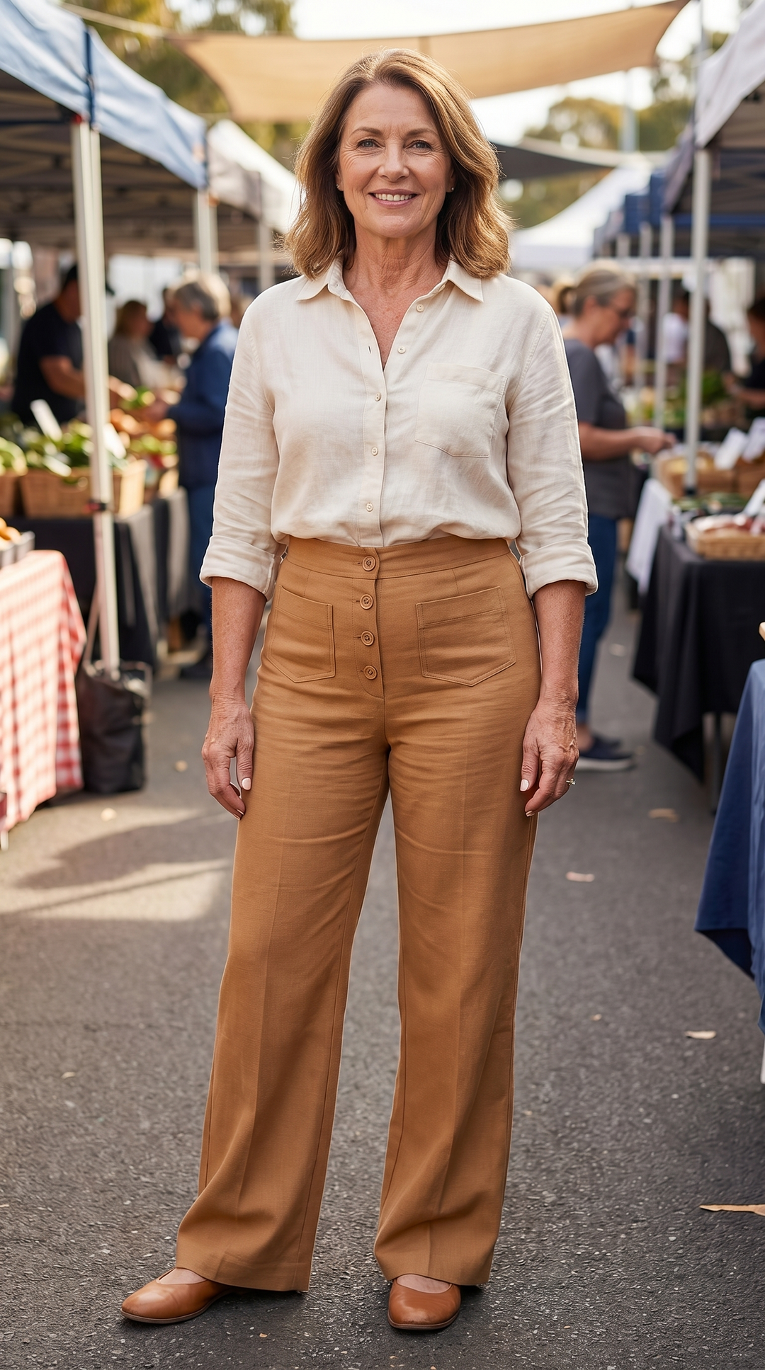 Marjorie | High-Waist Stretch &amp; No-Pill Trouser – Timeless Confidence