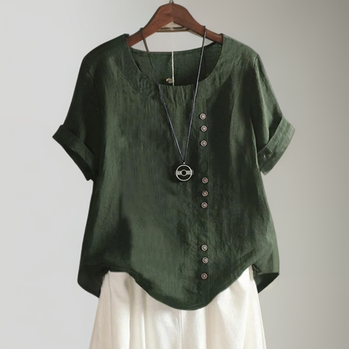 Anika | Button Detail Everyday Blouse