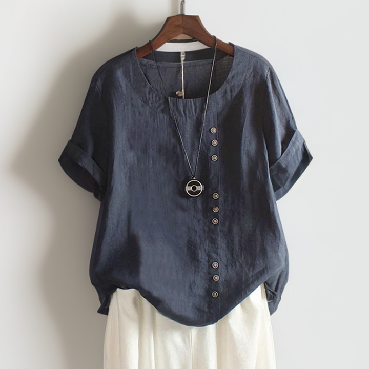 Anika | Button Detail Everyday Blouse