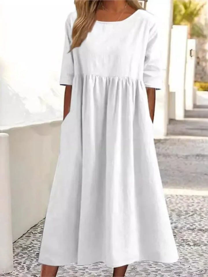 Lydia | Comfortable Loose-Fit Pocket Dress